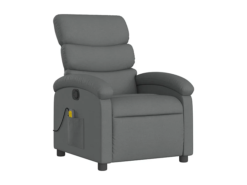 Fauteuil de relaxation TV tissu grise 70 x 92 x 99.5 cm DEC026949