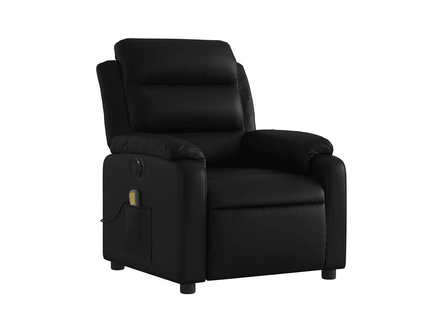 Fauteuil de relaxation TV PVC noire 75 x 92.5 x 100 cm DEC027210