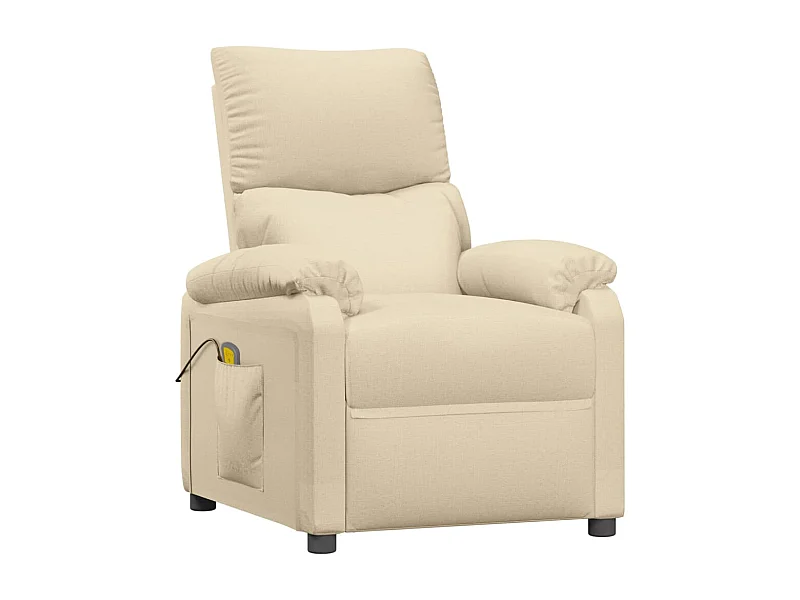 Fauteuil de relaxation avec tissu crème 73 x 92 x 101 cm DEC029183