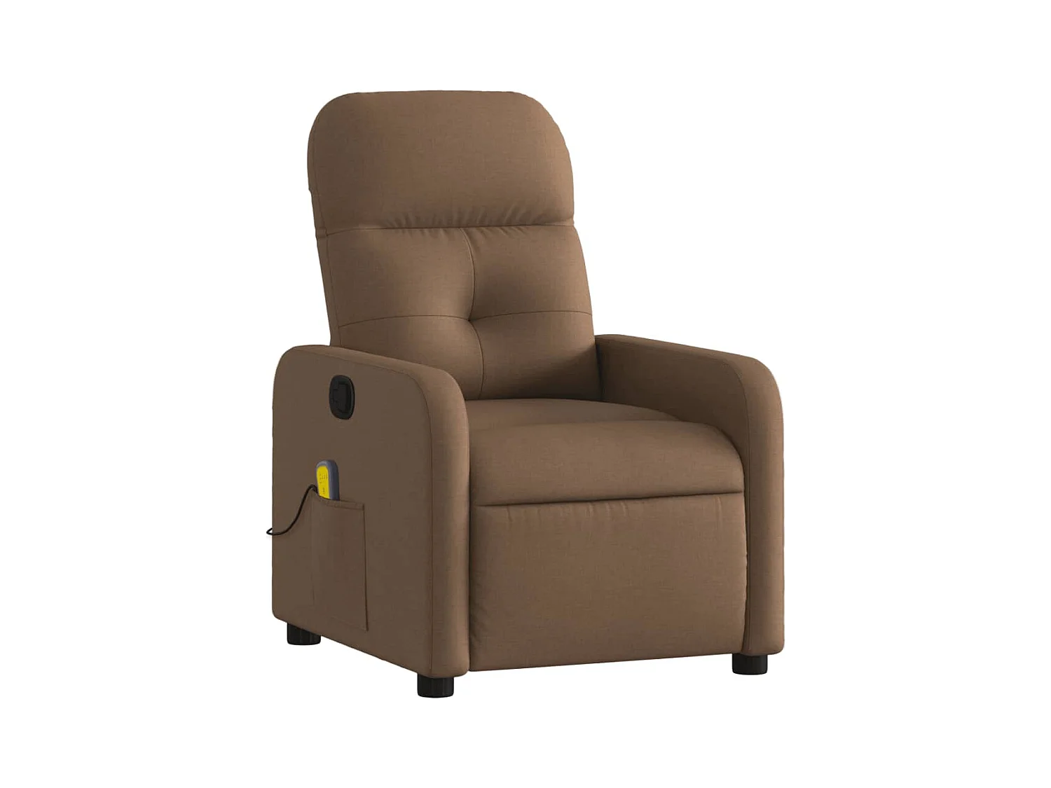 Fauteuil de relaxation TV tissu marron 66 x 89 x 96 cm DEC027023
