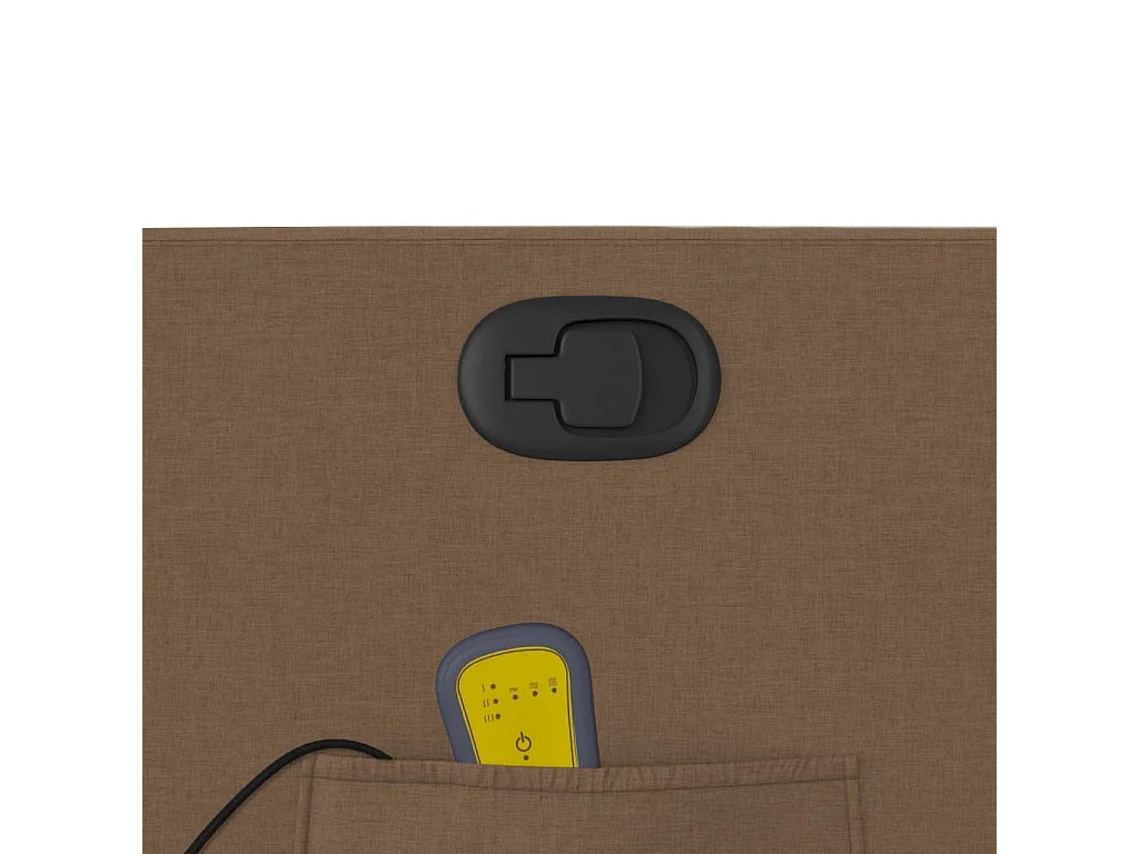 Fauteuil de relaxation TV tissu marron 66 x 89 x 96 cm DEC027023