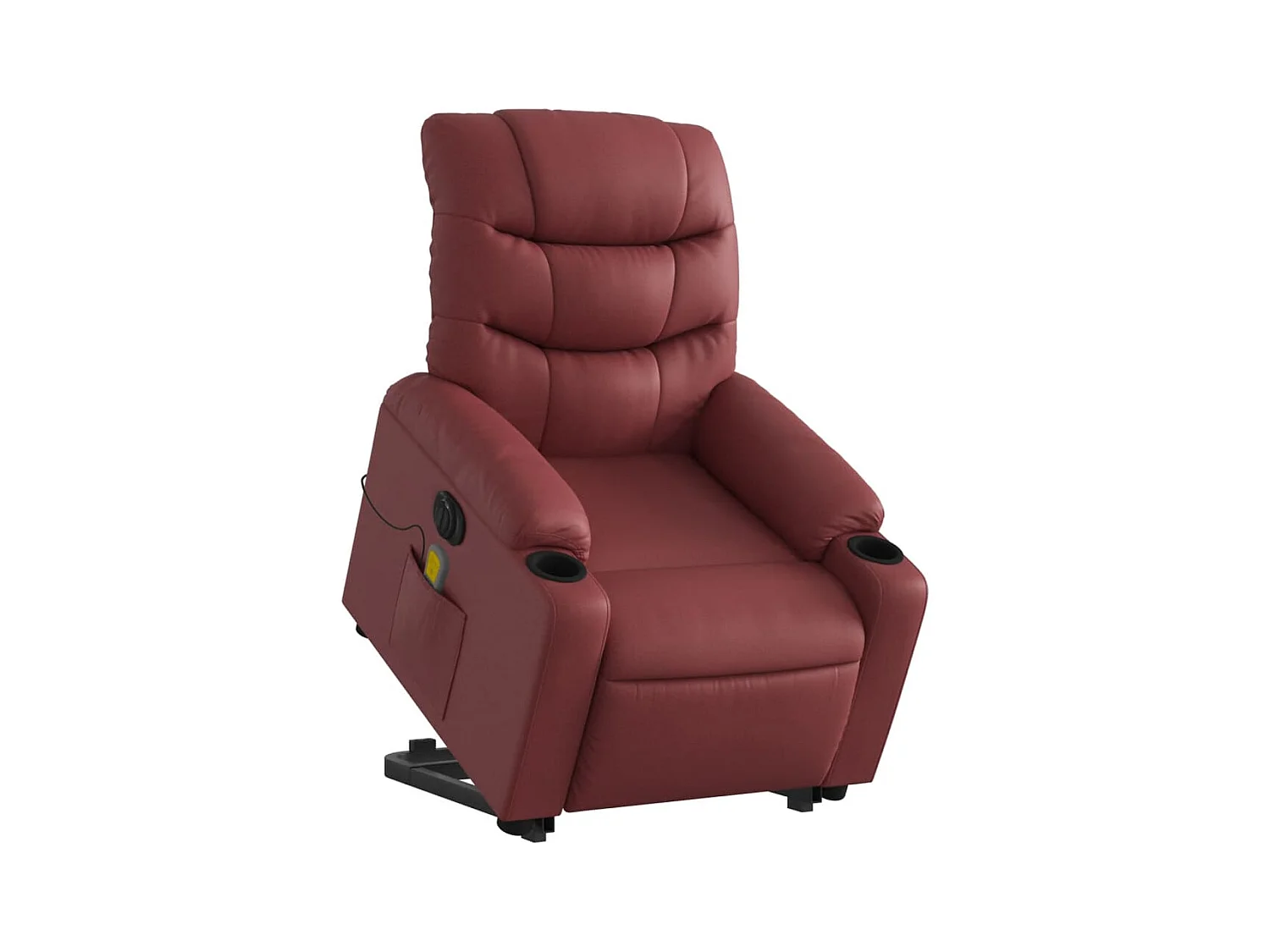 Fauteuil de relaxation fonction PVC bordeaux 75.5 x 93 x 99.5 cm DEC027840