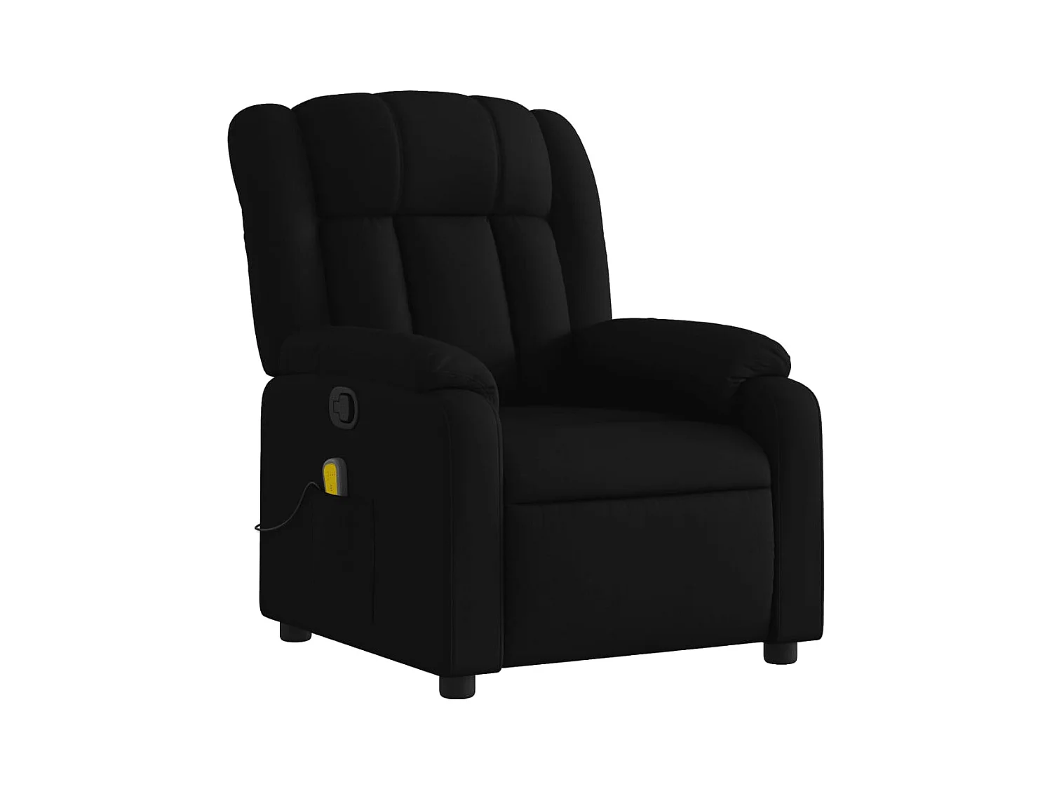 Fauteuil de relaxation TV tissu noire 78 x 92 x 98 cm DEC027057