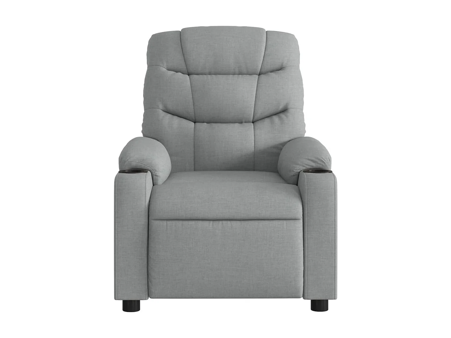 Fauteuil de relaxation TV tissu grise 75.5 x 93 x 99.5 cm DEC027162