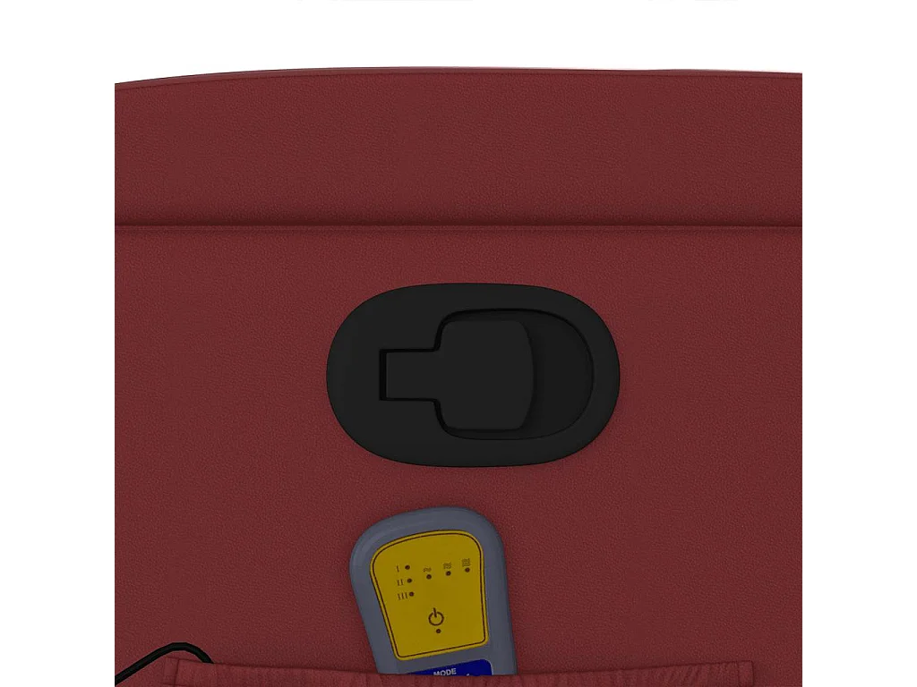 Fauteuil de relaxation TV PVC bordeaux 77 x 94.5 x 100 cm DEC027086