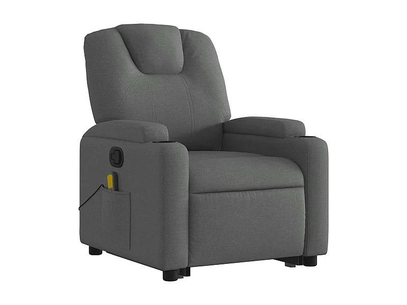 Fauteuil de relaxation TV tissu grise 74 x 88 x 97 cm DEC026947
