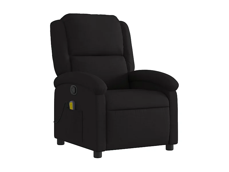 Fauteuil de relaxation TV tissu noire 71 x 86.5 x 99.5 cm DEC027042