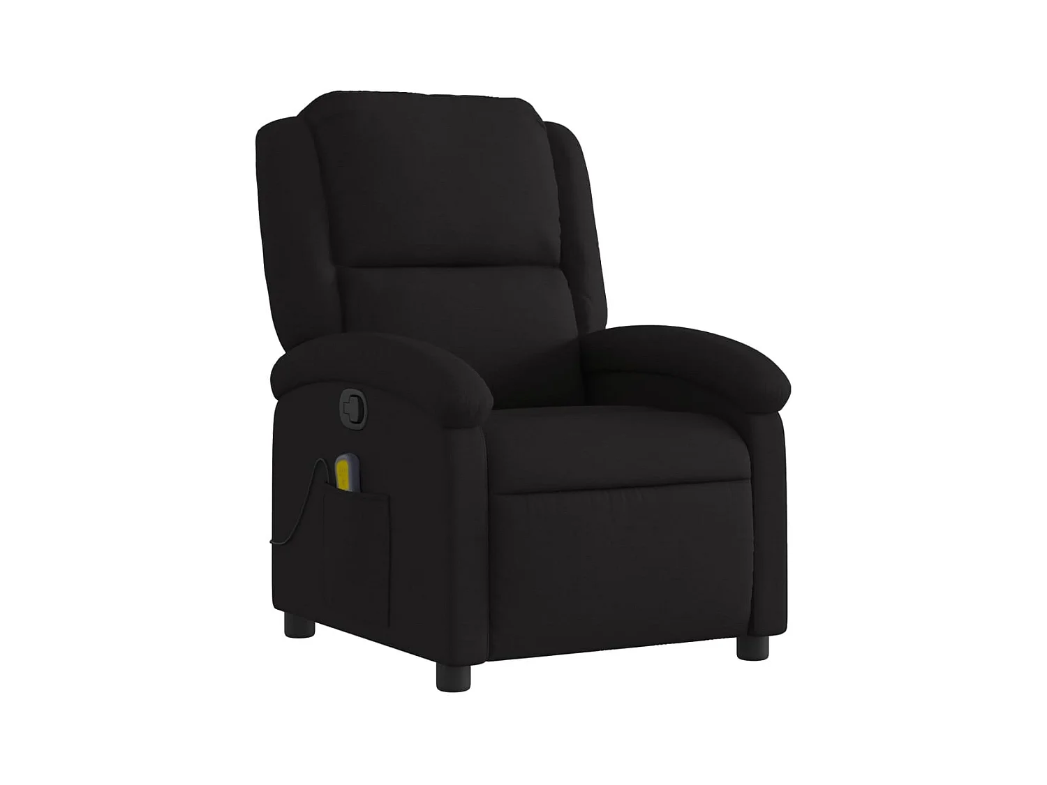 Fauteuil de relaxation TV tissu noire 71 x 86.5 x 99.5 cm DEC027042
