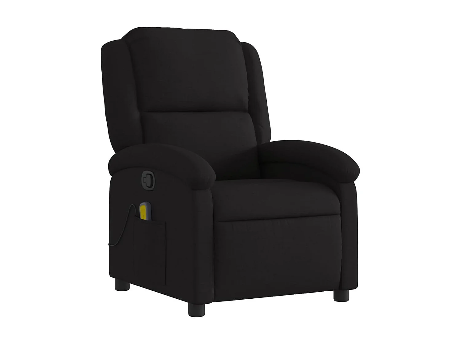 Fauteuil de relaxation TV tissu noire 71 x 86.5 x 99.5 cm DEC027042