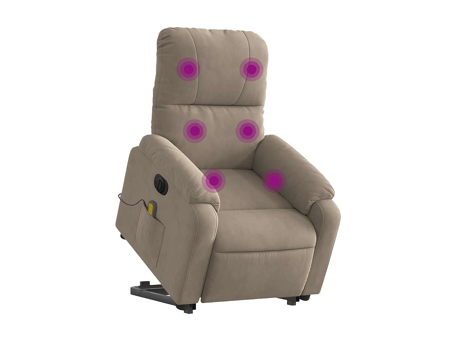 Fauteuil de relaxation fonction tissu 75 x 89.5 x 103.5 cm DEC027858