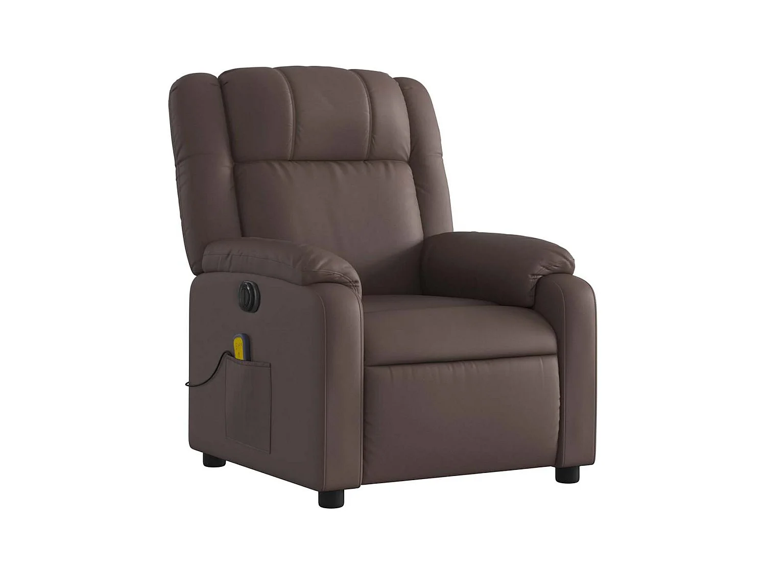 Fauteuil de relaxation TV PVC marron 77 x 95 x 99 cm DEC027198
