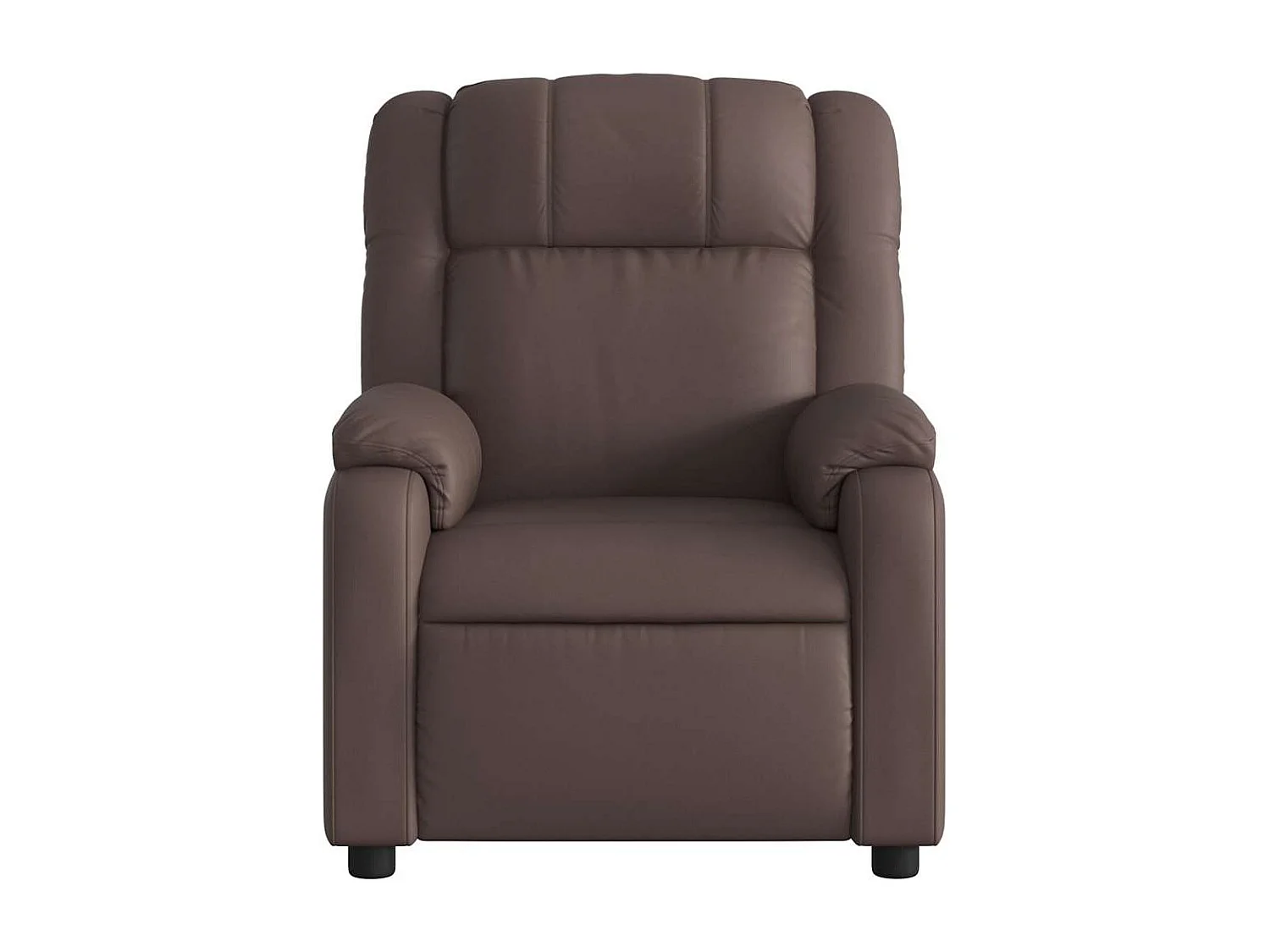 Fauteuil de relaxation TV PVC marron 77 x 95 x 99 cm DEC027198