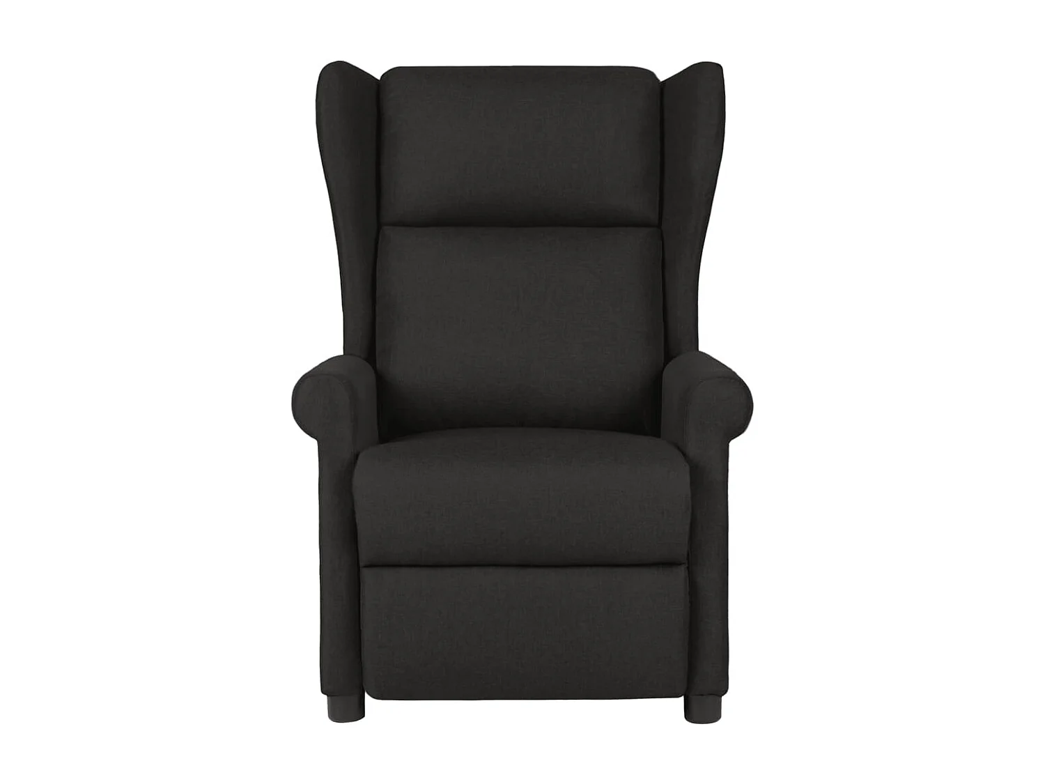 Fauteuil de relaxation avec tissu noire 73 x 95 x 103 cm DEC029251