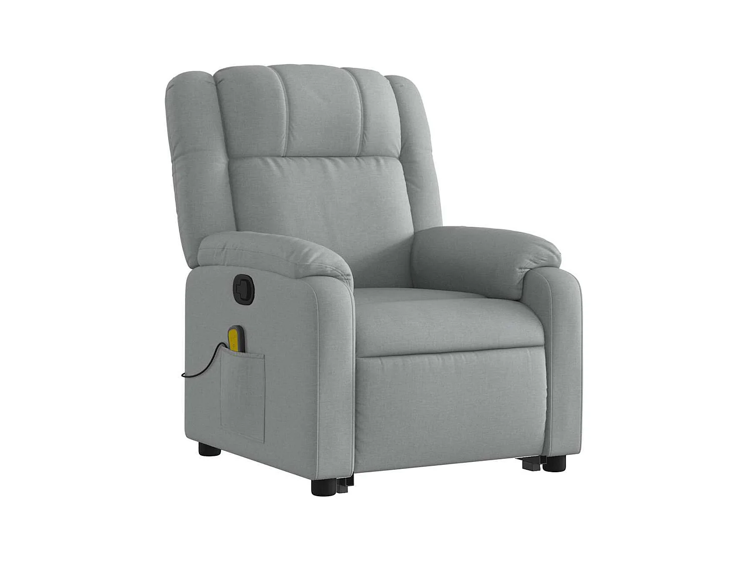 Fauteuil de relaxation TV tissu grise 77 x 95 x 99 cm DEC026909