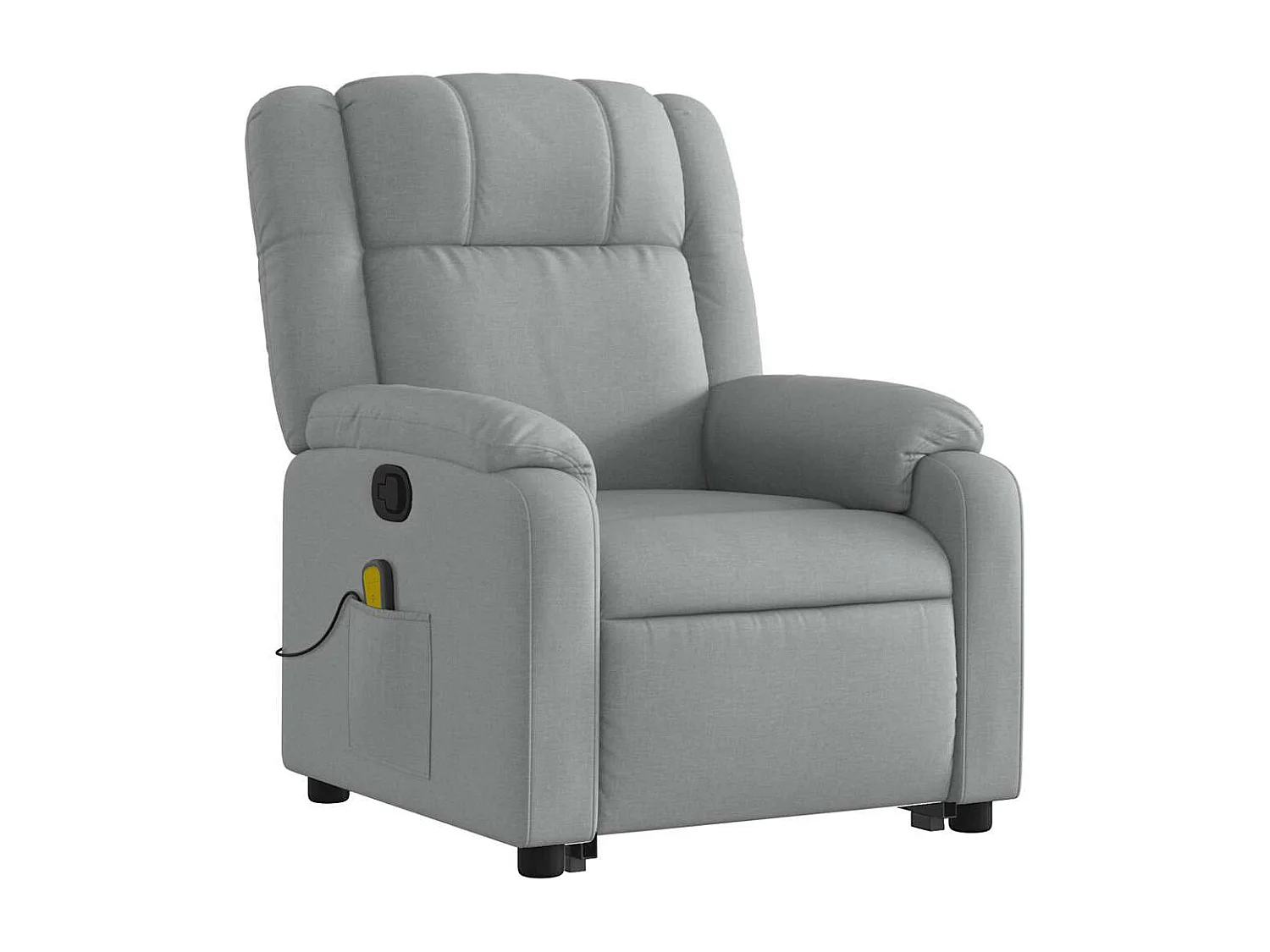 Fauteuil de relaxation TV tissu grise 77 x 95 x 99 cm DEC026909