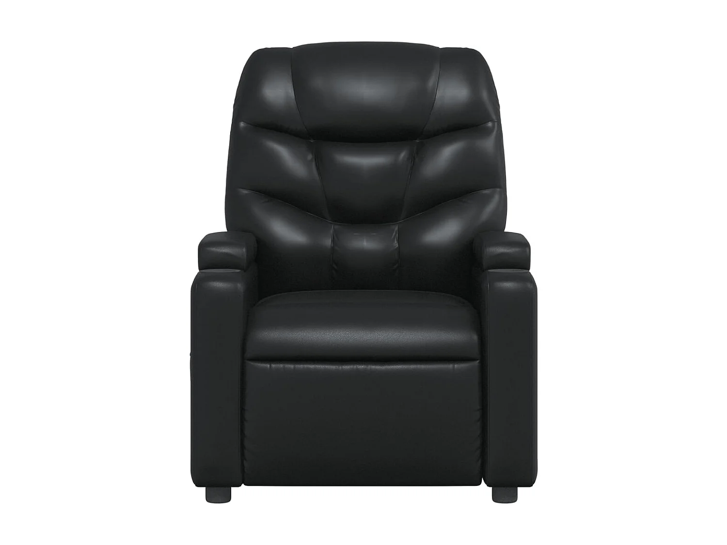 Fauteuil de relaxation TV PVC noire 74 x 89 x 100 cm DEC027036