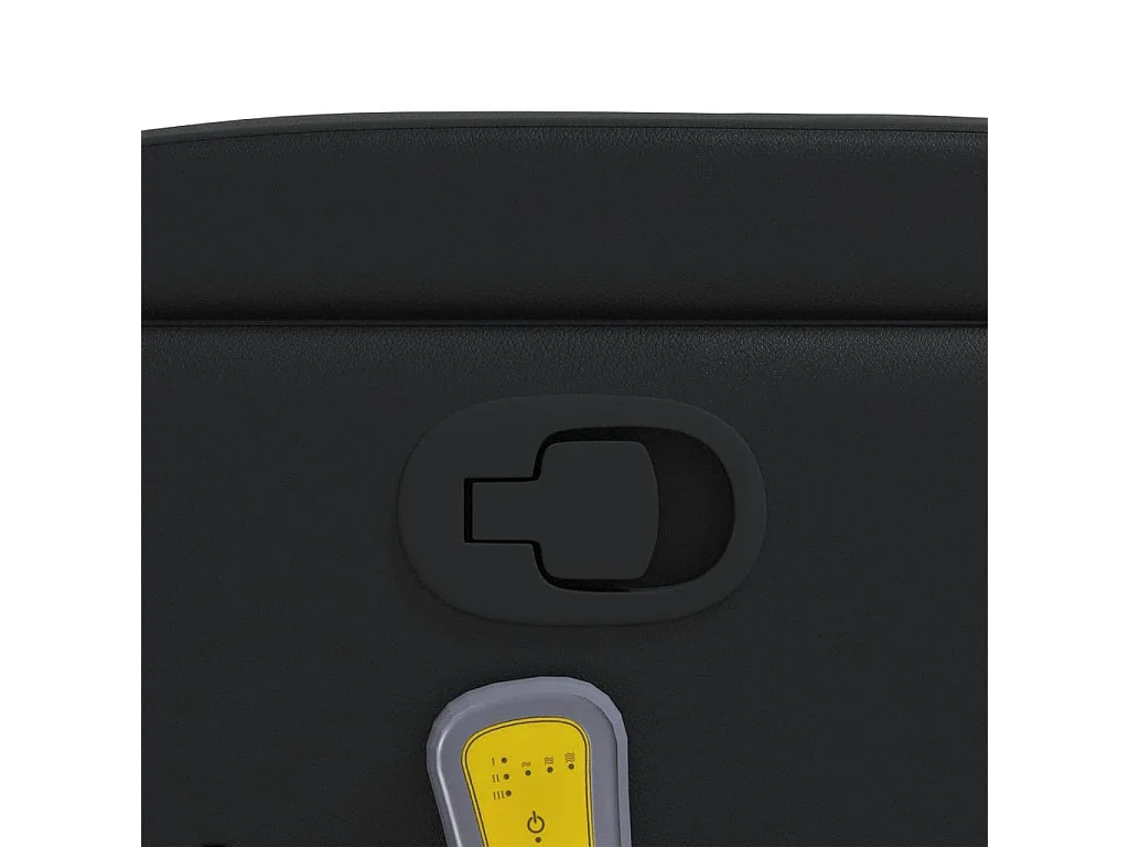 Fauteuil de relaxation TV PVC noire 74 x 89 x 100 cm DEC027036