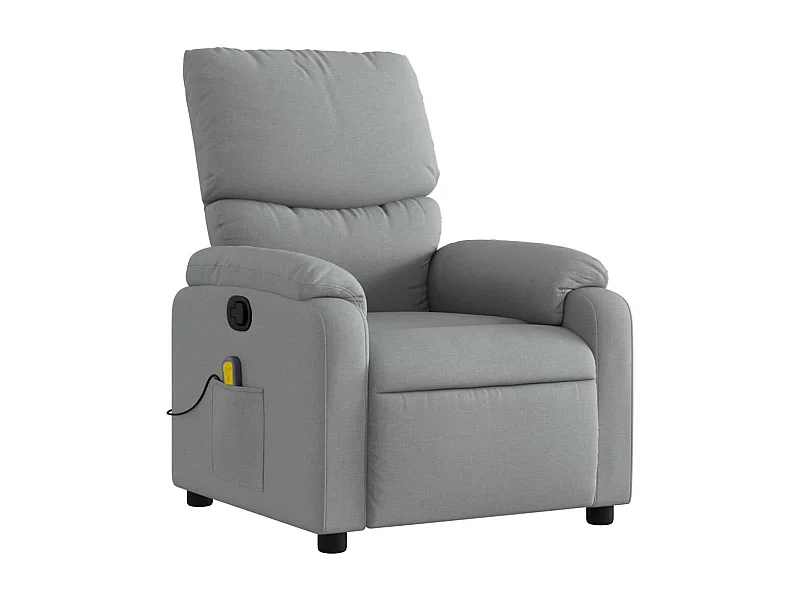 Fauteuil de relaxation TV tissu grise 75 x 99 x 99 cm DEC026913