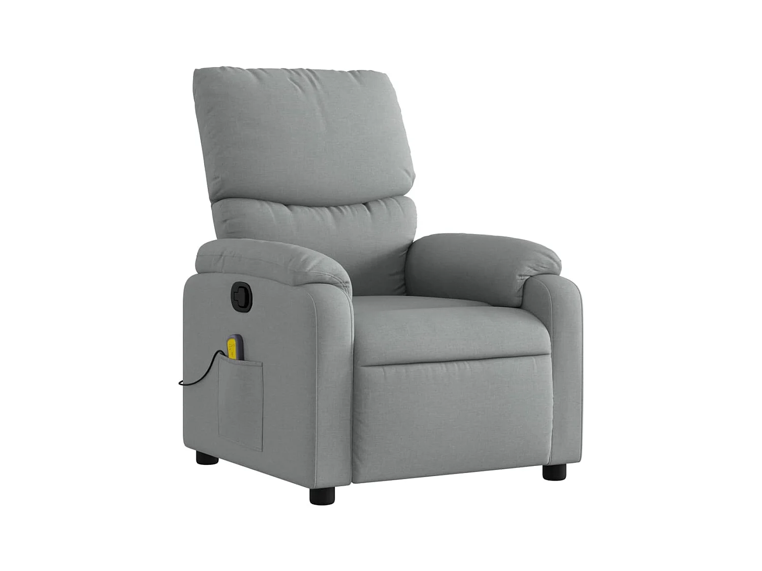 Fauteuil de relaxation TV tissu grise 75 x 99 x 99 cm DEC026913