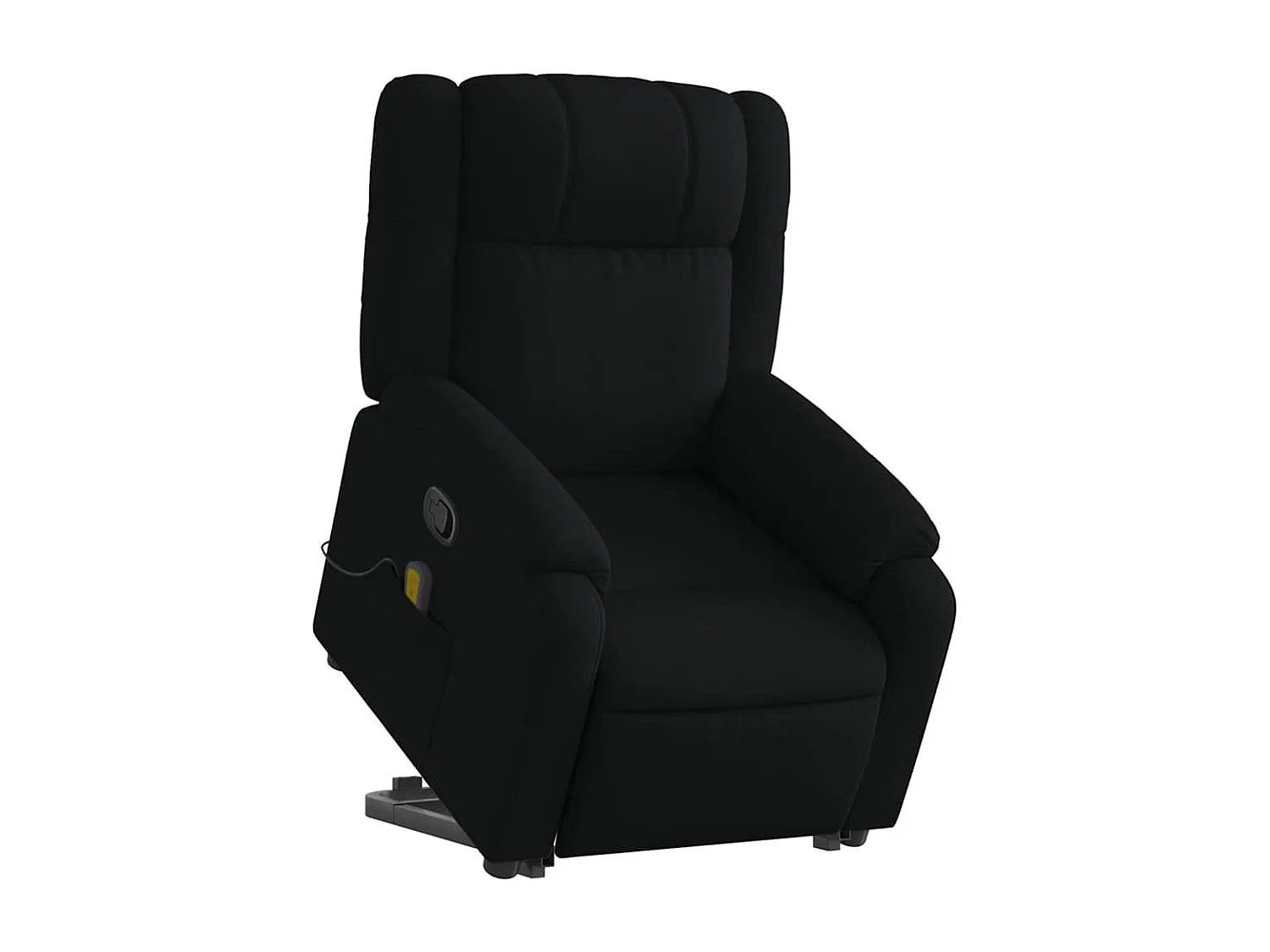 Fauteuil de relaxation TV tissu noire 77 x 95 x 99 cm DEC027052