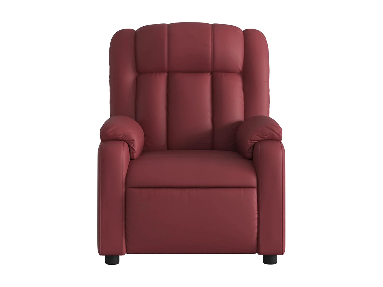 Fauteuil de relaxation TV PVC bordeaux 78 x 92 x 98 cm DEC027239