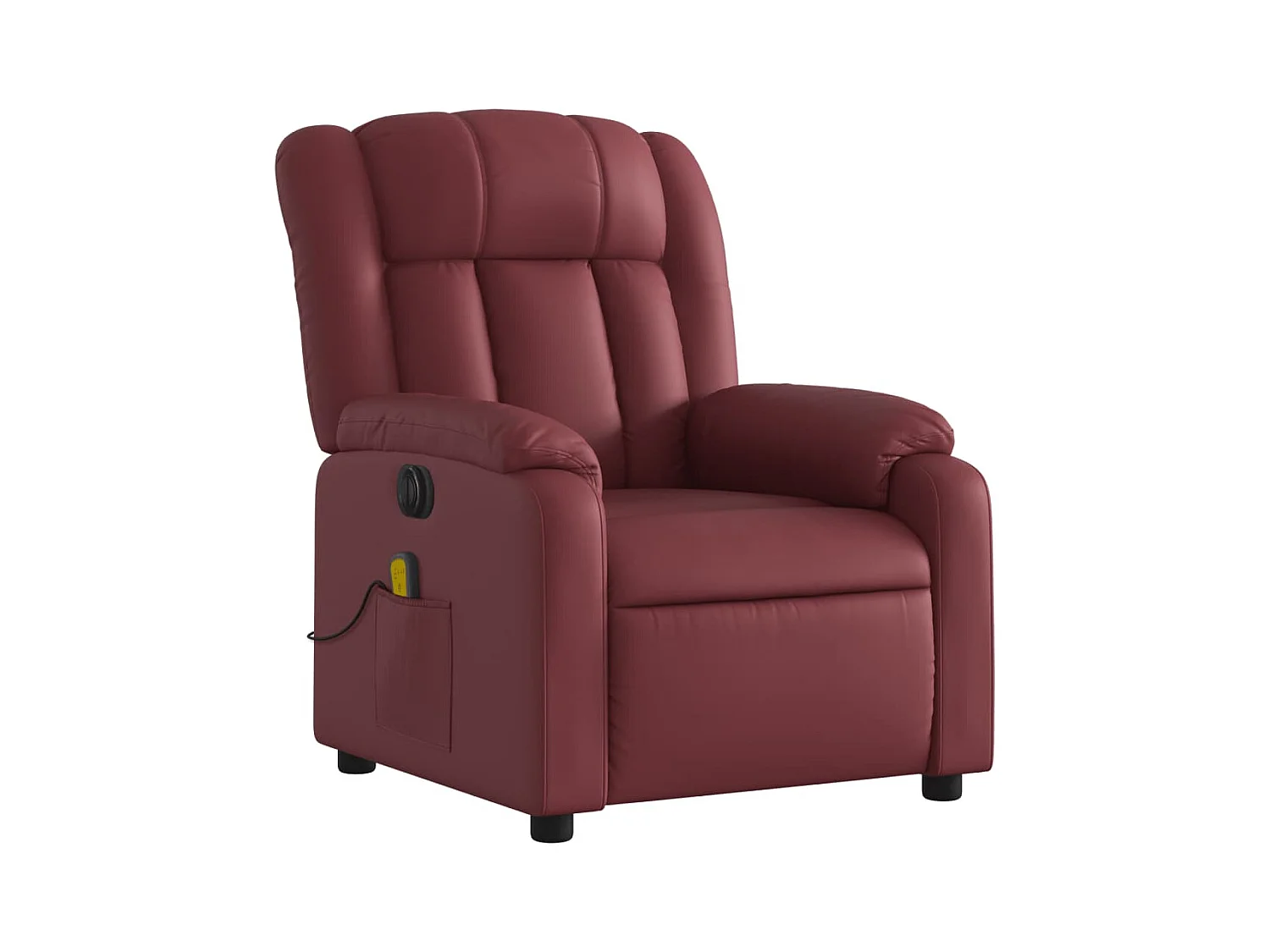 Fauteuil de relaxation TV PVC bordeaux 78 x 92 x 98 cm DEC027239
