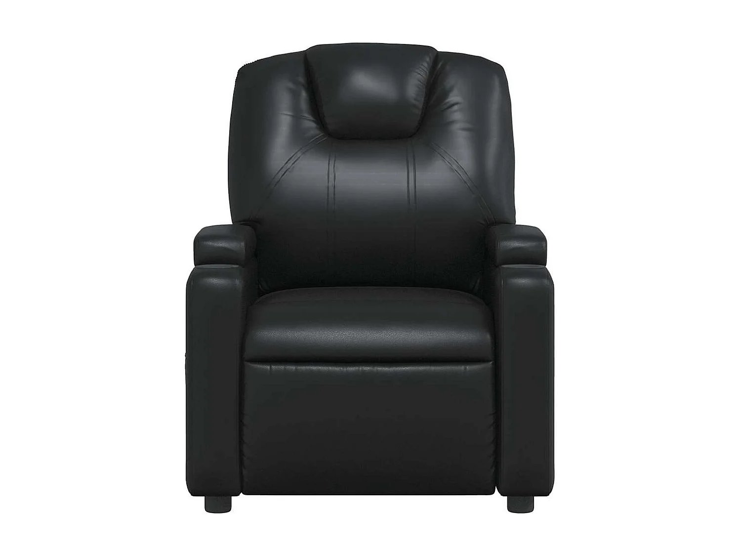 Fauteuil de relaxation TV PVC noire 74 x 88 x 97 cm DEC027041