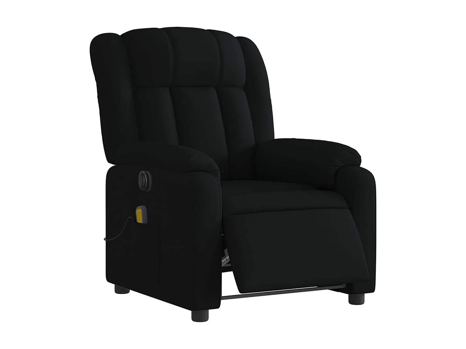 Fauteuil de relaxation TV tissu noire 78 x 92 x 98 cm DEC027222