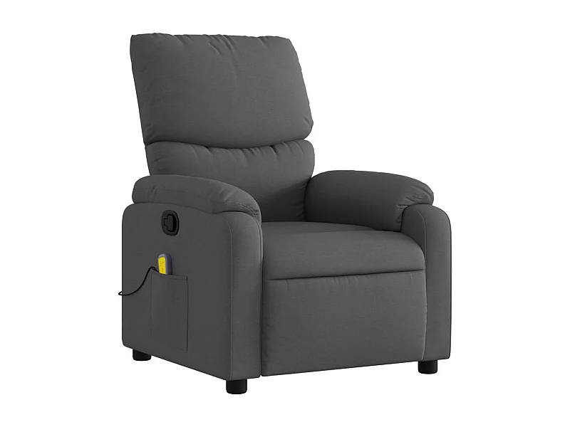 Fauteuil de relaxation TV tissu grise 75 x 99 x 99 cm DEC026955