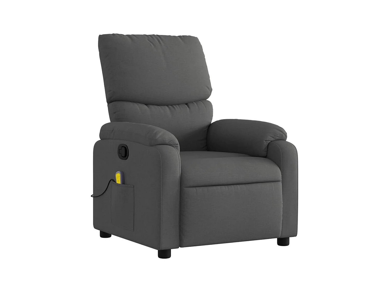 Fauteuil de relaxation TV tissu grise 75 x 99 x 99 cm DEC026955
