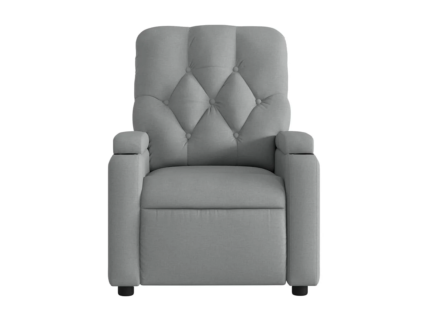 Fauteuil de relaxation TV tissu grise 74 x 86.5 x 93.5 cm DEC027158
