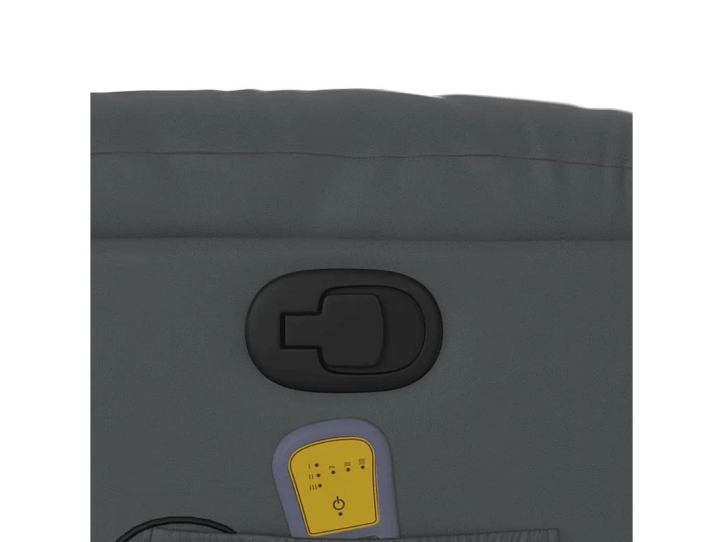 Fauteuil de relaxation TV PVC grise 75.5 x 93 x 99.5 cm DEC026979