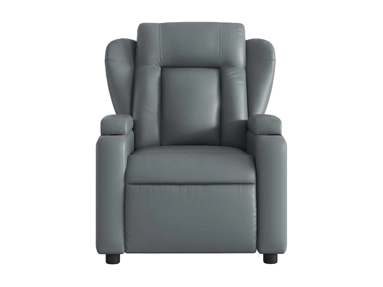 Fauteuil de relaxation TV PVC grise 77 x 94.5 x 100 cm DEC027175