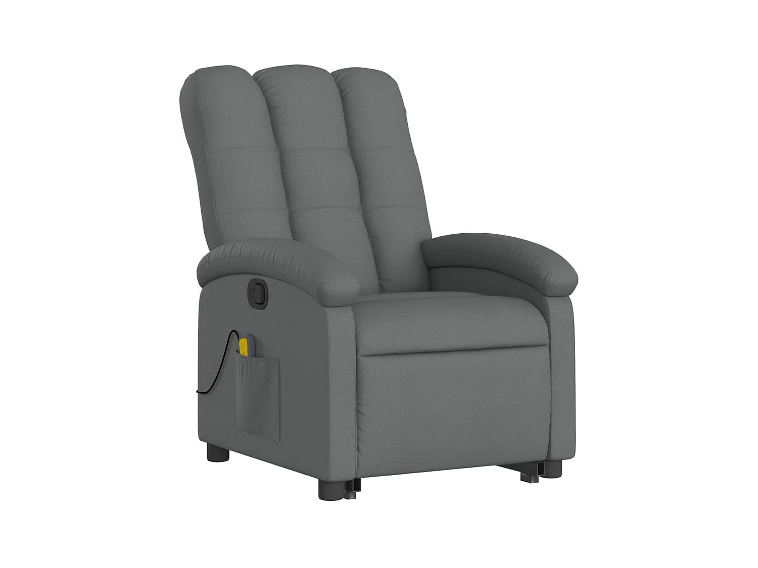 Fauteuil de relaxation TV tissu grise 70 x 93 x 101 cm DEC026950