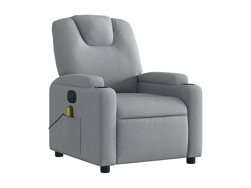 Fauteuil de relaxation TV tissu grise 74 x 88 x 97 cm DEC027156