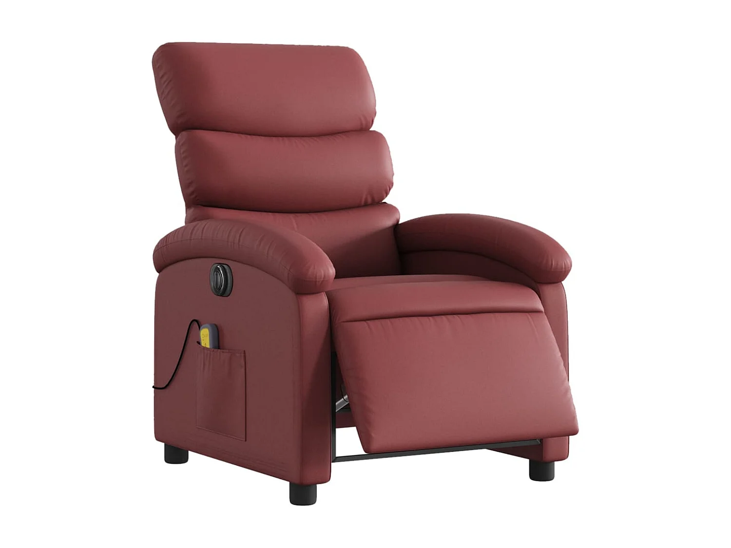 Fauteuil de relaxation TV PVC bordeaux 70 x 92 x 99.5 cm DEC027243