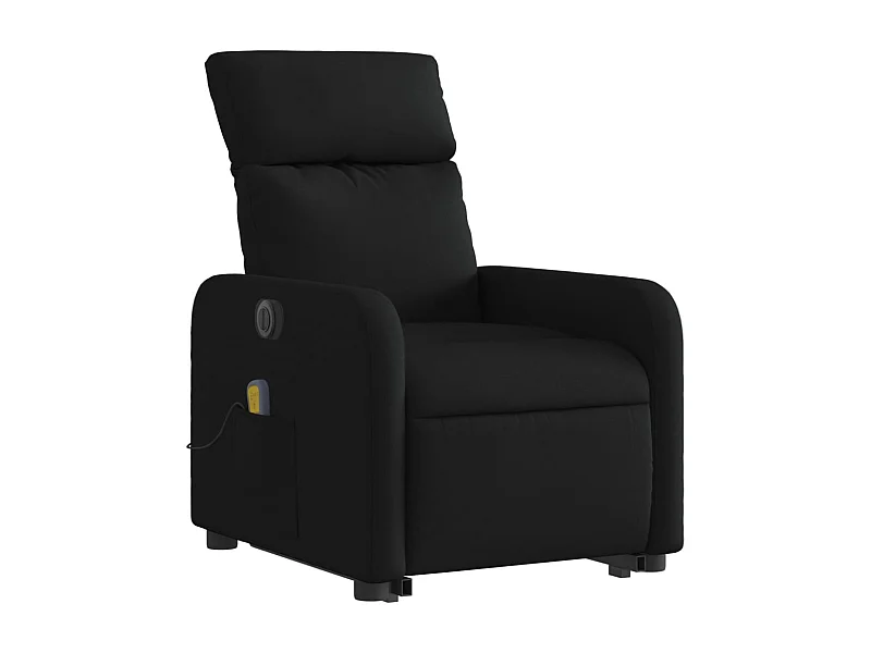 Fauteuil de relaxation fonction tissu noire 66 x 89.5 x 95.5 cm DEC027824