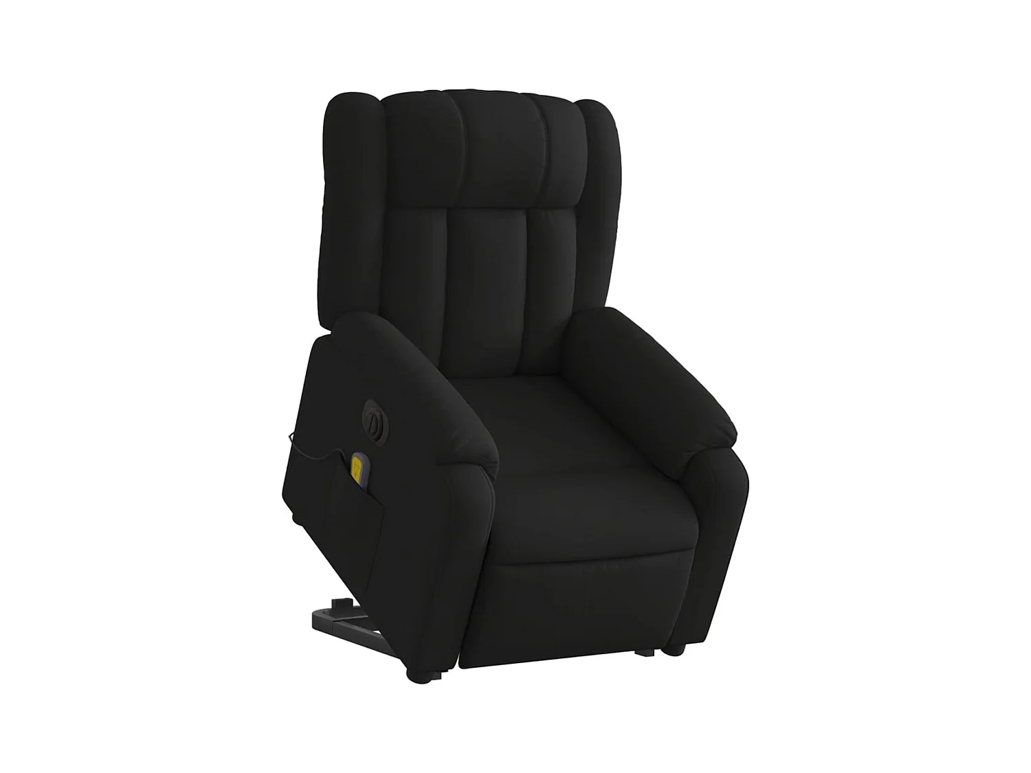 Fauteuil de relaxation fonction tissu noire 78 x 92 x 98 cm DEC027819