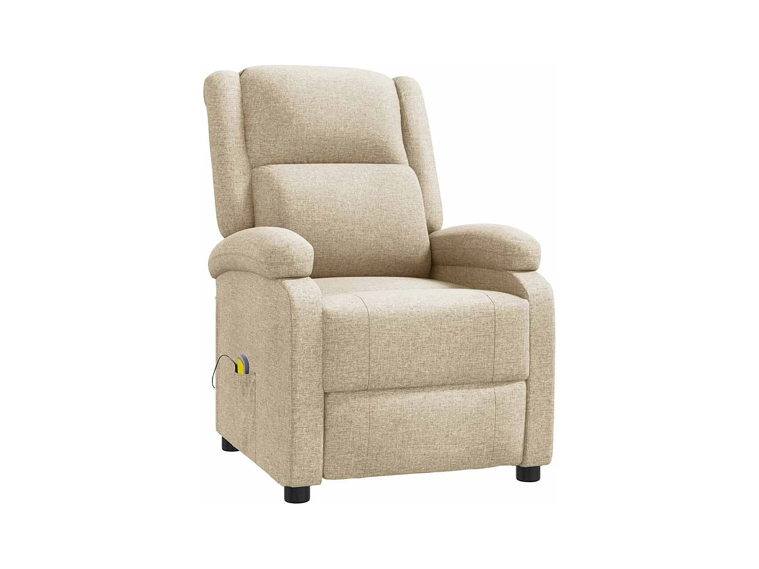 Fauteuil de relaxation avec tissu crème 70 x 93 x 98 cm DEC029180