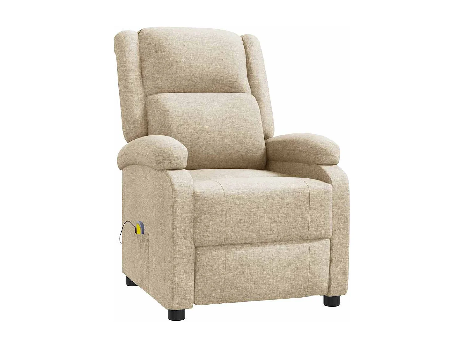 Fauteuil de relaxation avec tissu crème 70 x 93 x 98 cm DEC029180