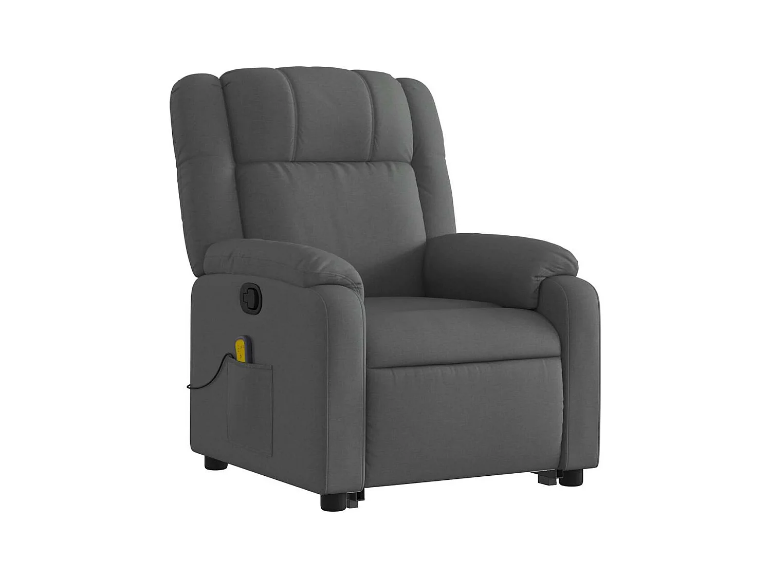 Fauteuil de relaxation TV tissu grise 77 x 95 x 99 cm DEC026937