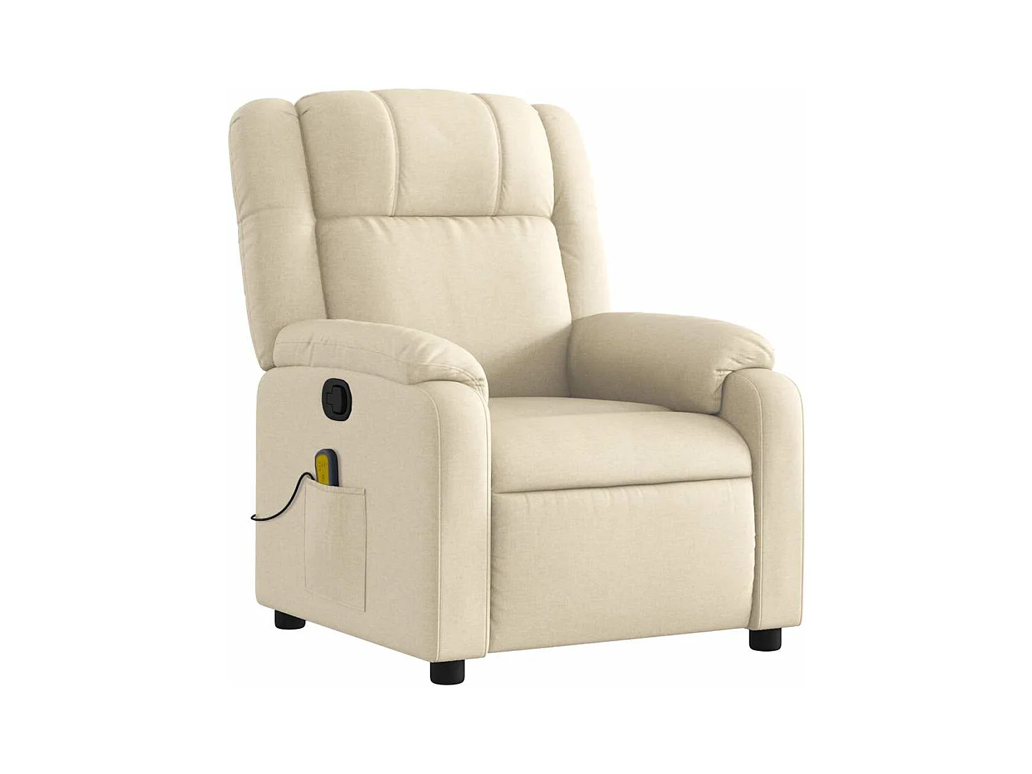 Fauteuil de relaxation TV tissu crème 77 x 95 x 99 cm DEC026891