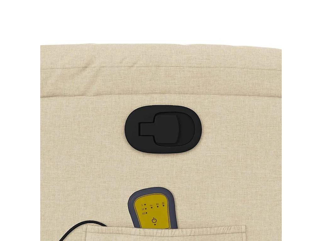 Fauteuil de relaxation TV tissu crème 77 x 95 x 99 cm DEC026891