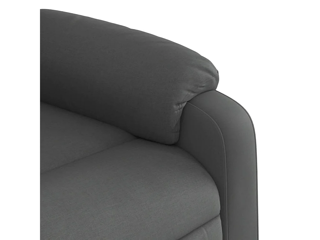 Fauteuil de relaxation TV tissu grise 78 x 92 x 98 cm DEC026961