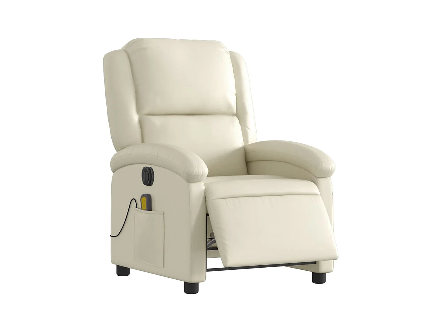 Fauteuil de relaxation TV PVC crème 71 x 86.5 x 99.5 cm DEC027150