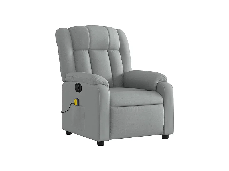 Fauteuil de relaxation TV tissu grise 78 x 92 x 98 cm DEC027160