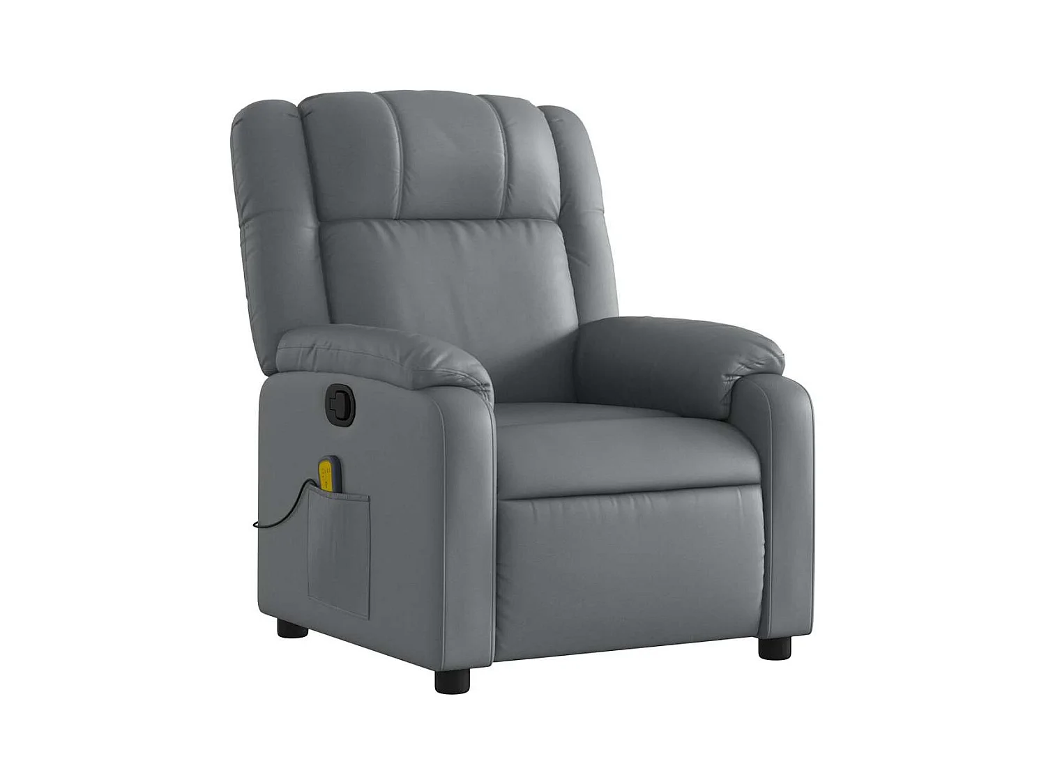 Fauteuil de relaxation TV PVC grise 77 x 95 x 99 cm DEC026978