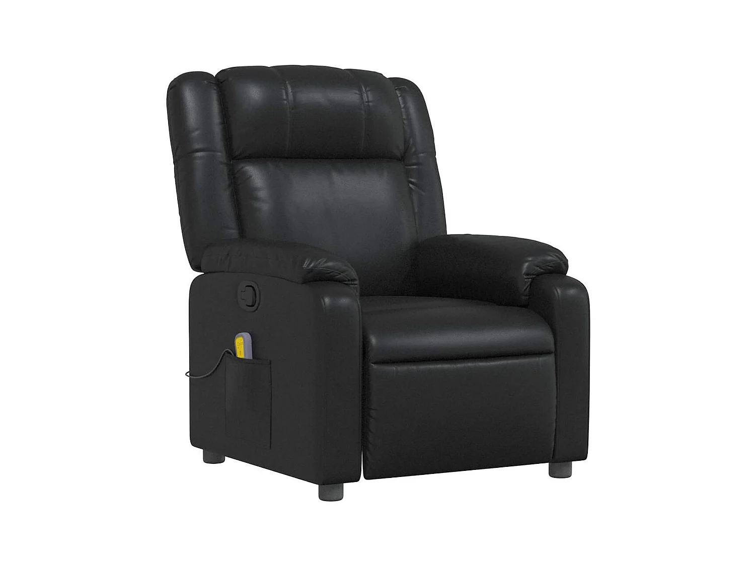 Fauteuil de relaxation TV PVC noire 77 x 95 x 99 cm DEC027033