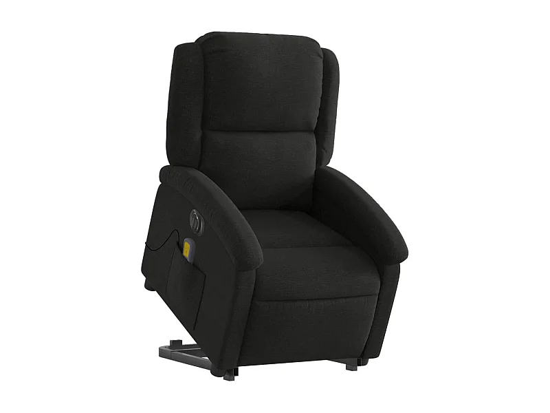 Fauteuil de relaxation fonction tissu noire 71 x 86.5 x 99.5 cm DEC027821