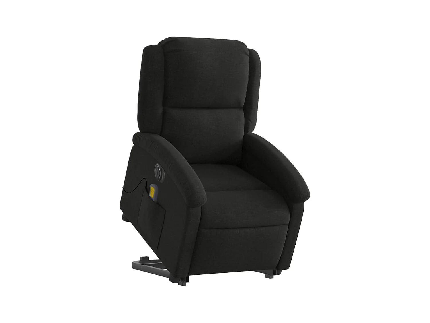 Fauteuil de relaxation fonction tissu noire 71 x 86.5 x 99.5 cm DEC027821